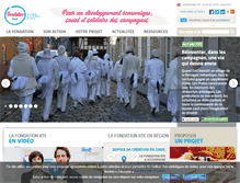 Tablet Screenshot of fondation-rte.org